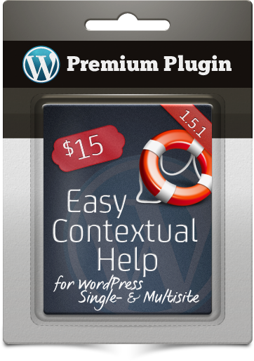 Premium Plugin Easy Contextual Help for WordPress