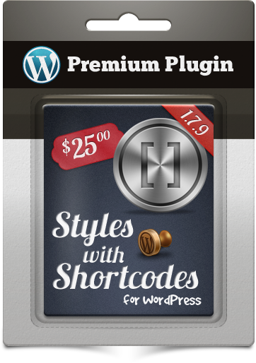 Premium Plugin Styles with Shortcodes for WordPress