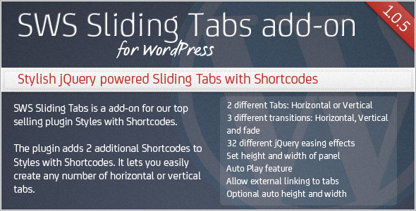 SWS Sliding Tabs add-on for Styles with Shortcodes