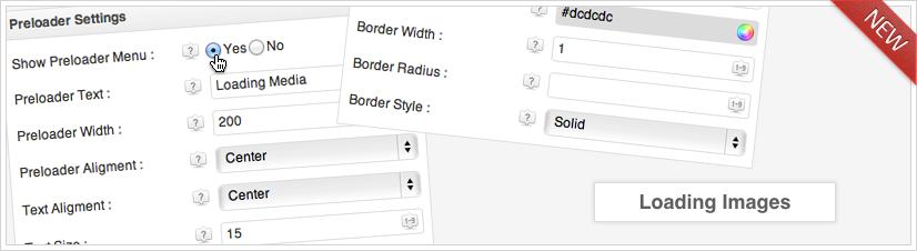 Complete Gallery Manager - Preloader Settings