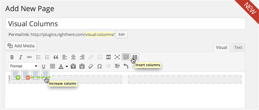 Visual Columns for WordPress
