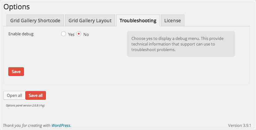 Poster Grid Gallery Options Troubleshooting