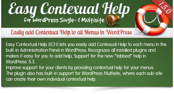 Easy Contextual Help for WordPress