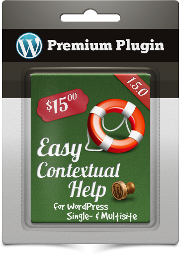 Premium Plugin Easy Contextual Help for WordPress